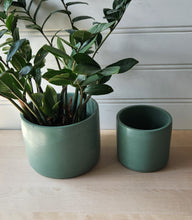 Load image into Gallery viewer, Cylinder Planter- 5&quot; and 7&quot; Emerald

