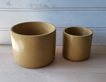 Load image into Gallery viewer, Cylinder Planter- 5&quot; and 7&quot; Mustard

