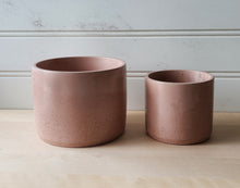 Load image into Gallery viewer, Cylinder Planter- 5&quot; and 7&quot; Blush
